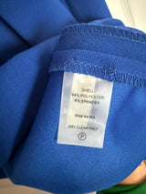 Calvin Klein Cold Shoulder Midi Dress in Cobalt Blue