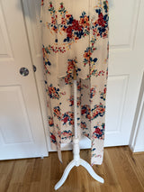 Crystal Sky by Francesca’s Ivory Floral Romper Dress