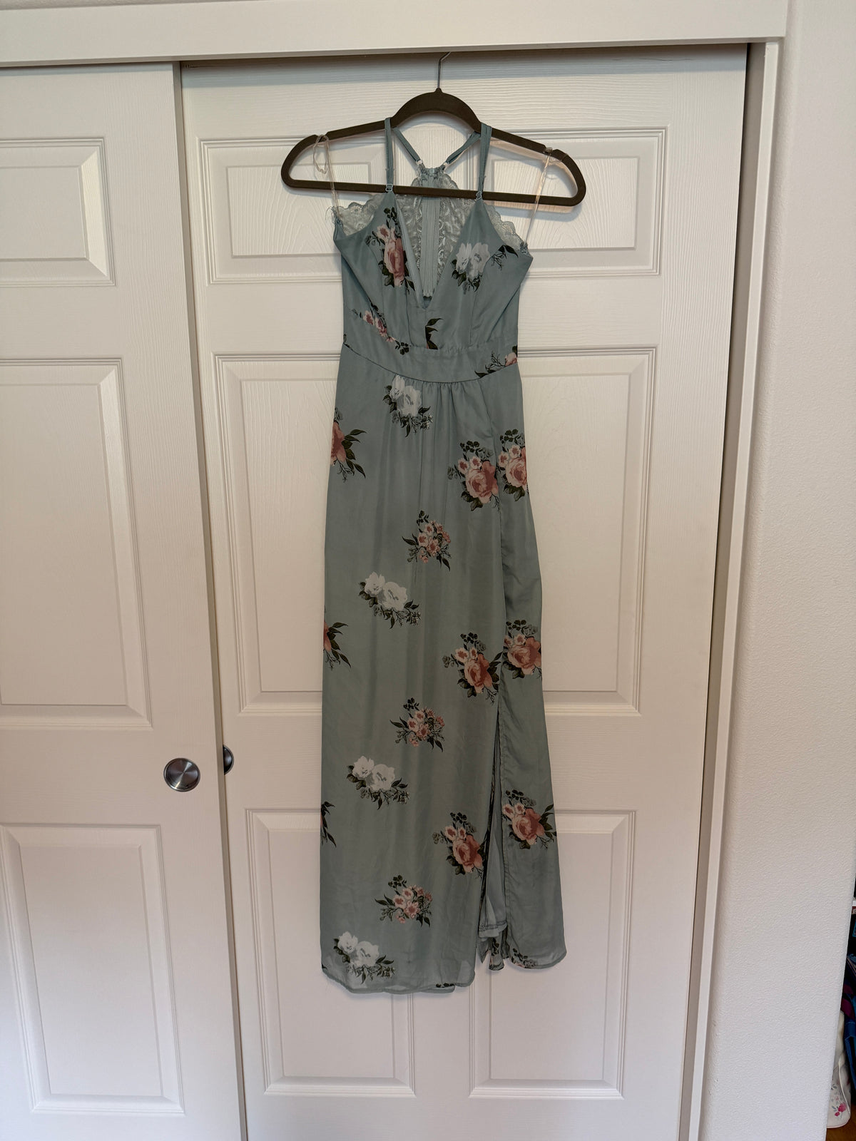 Fourteen Twelve mint green floral maxi dress