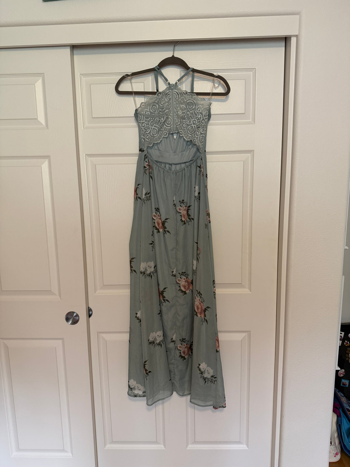 Fourteen Twelve mint green floral maxi dress