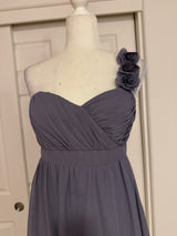NWT Alfred Angelo One-Strap A-Line Mini dress in Victorian Lilac Sz 10