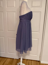 NWT Alfred Angelo One-Strap A-Line Mini dress in Victorian Lilac Sz 10