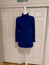 Cobalt Blue Wool Duffle Coat by Banana Republic