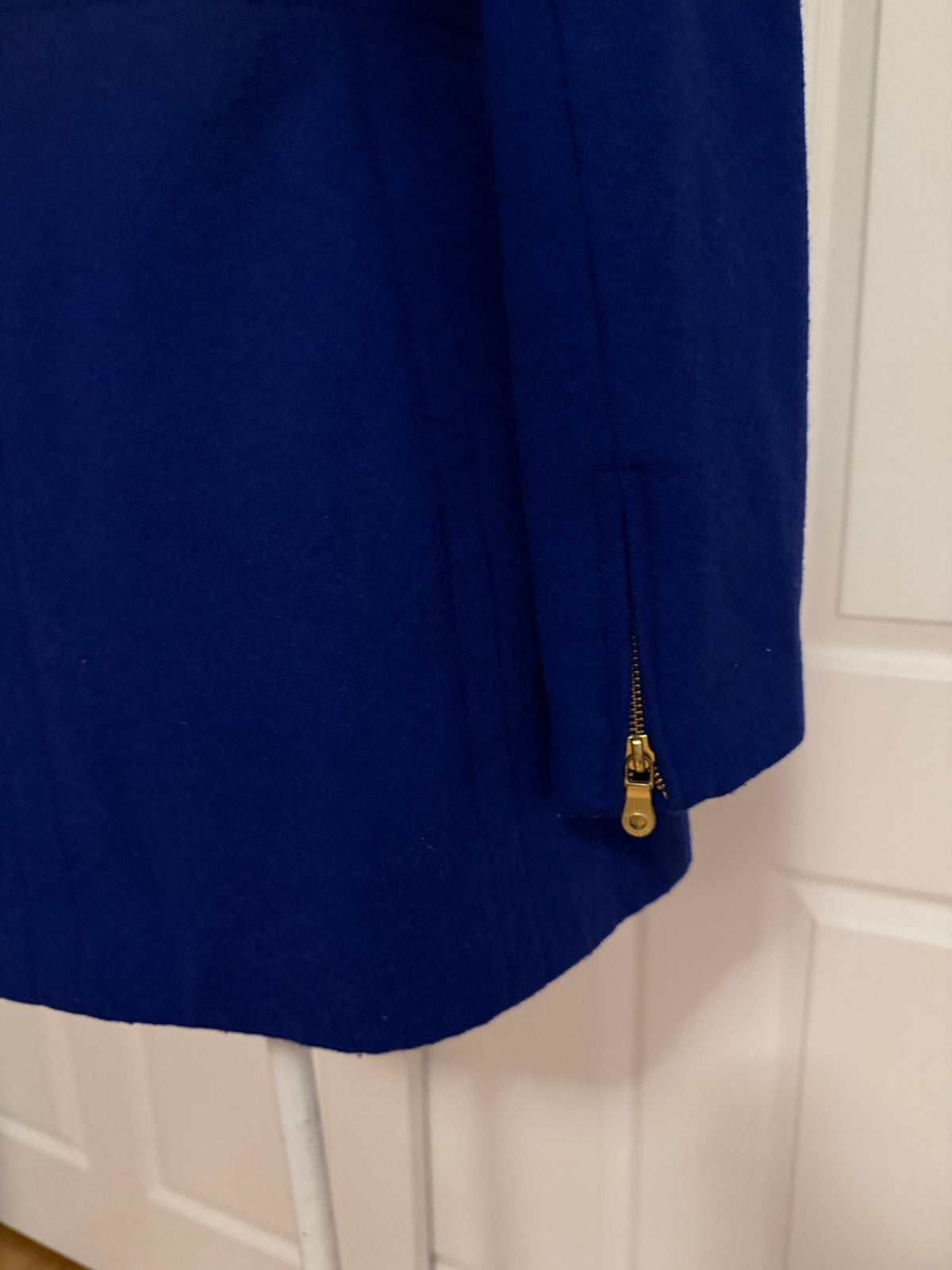 Cobalt Blue Wool Duffle Coat by Banana Republic