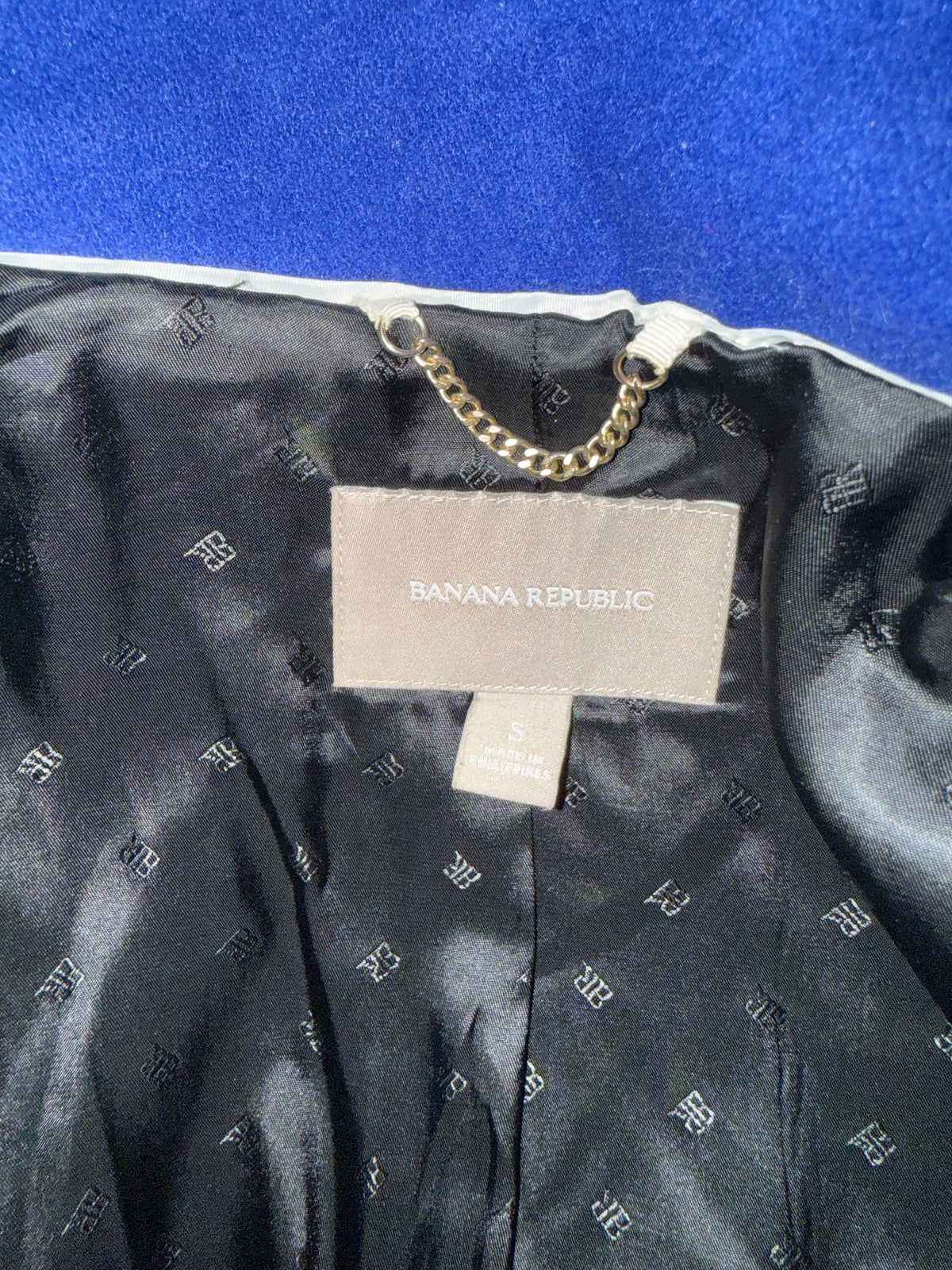 Cobalt Blue Wool Duffle Coat by Banana Republic