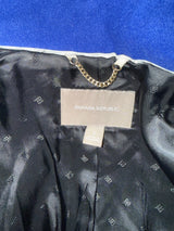 Cobalt Blue Wool Duffle Coat by Banana Republic