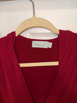 Veronica M Eggplant Kimono Sleeve Stretch Romper Size XS