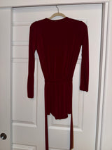 Veronica M Eggplant Kimono Sleeve Stretch Romper Size XS