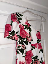 CHELSEA28 - Floral Print One-Shoulder Dress Size XXS