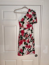 CHELSEA28 - Floral Print One-Shoulder Dress Size XXS