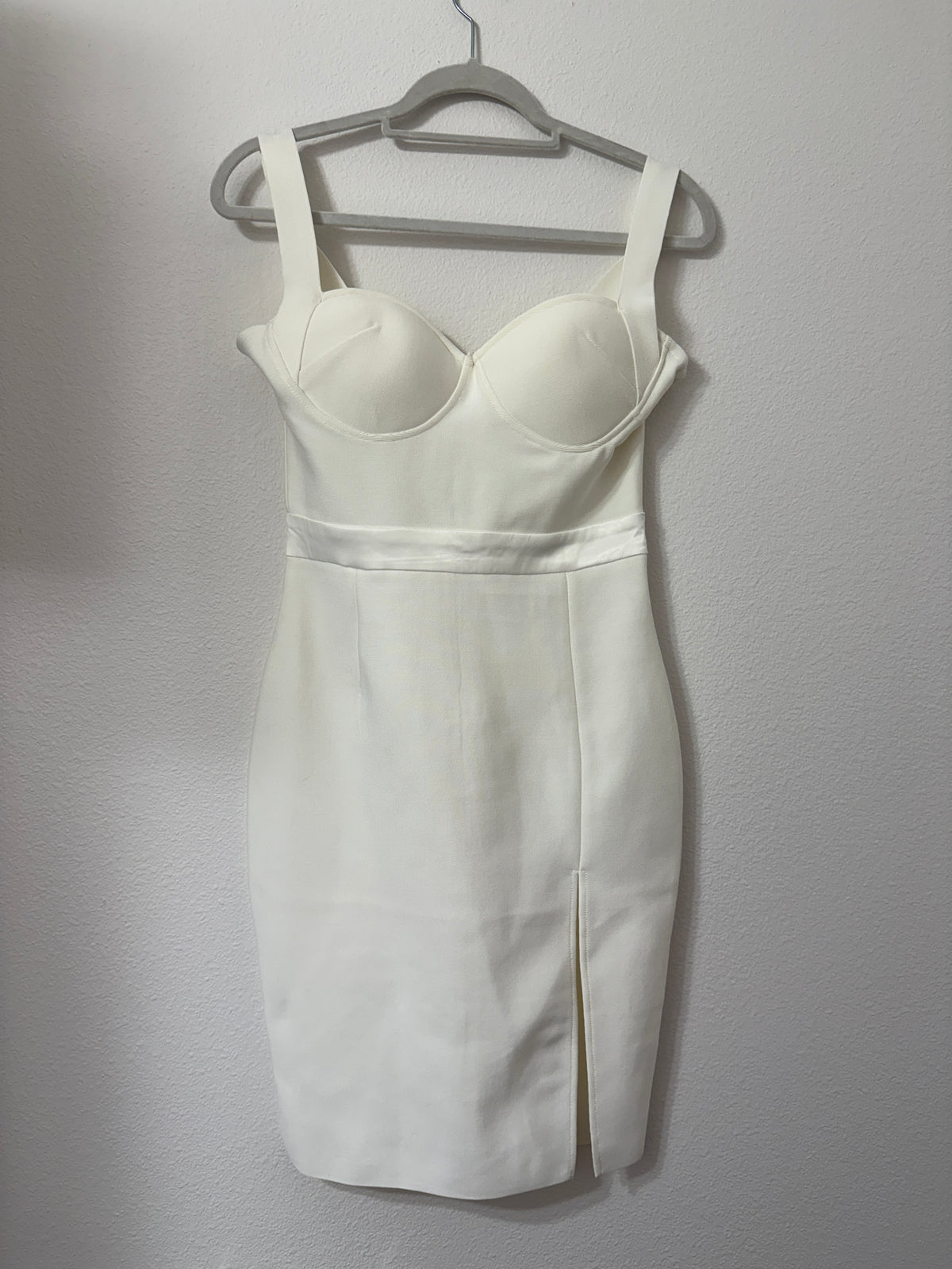 NWT Fashion Nova Love Me Bandage Midi Dress in White