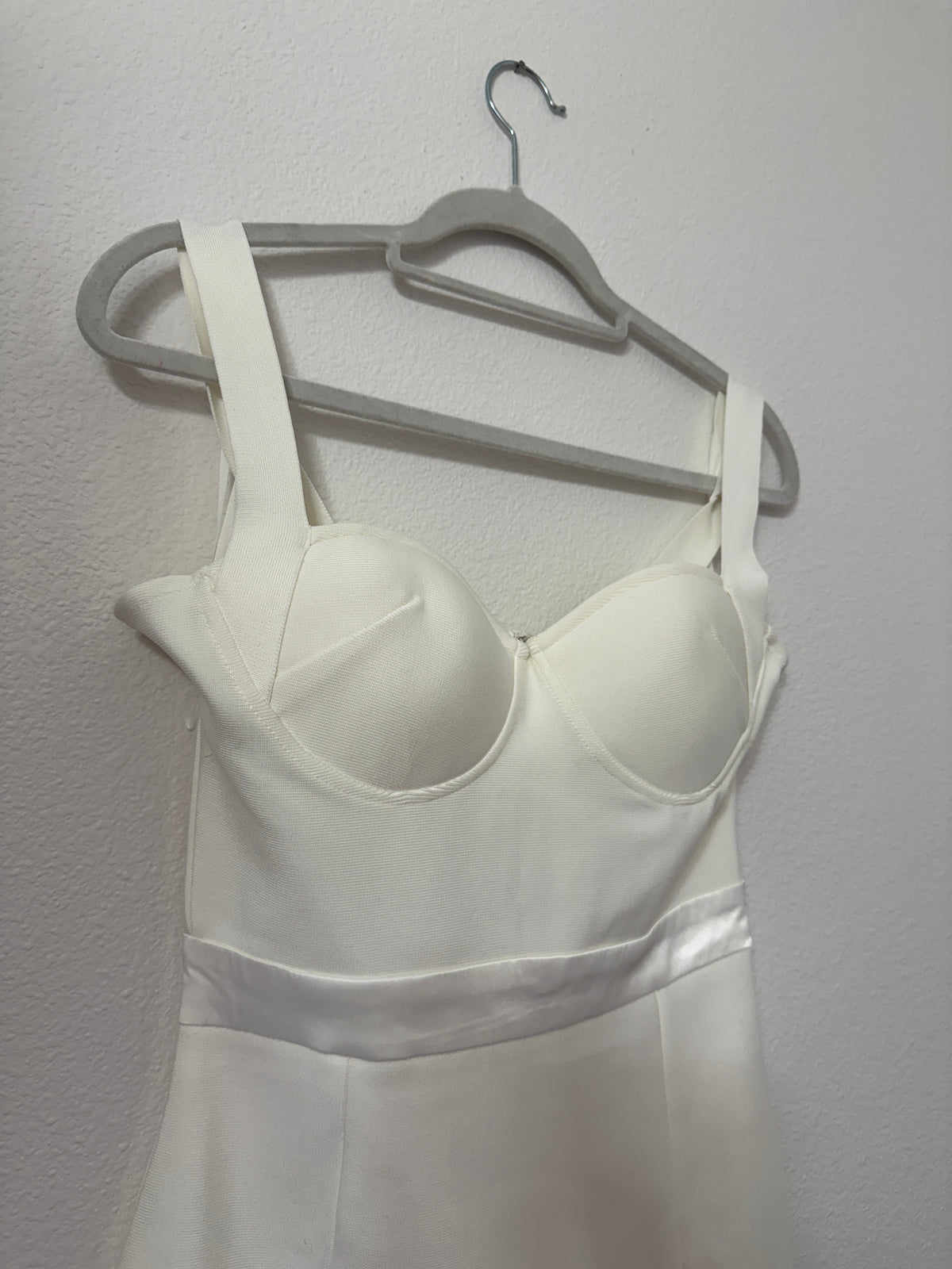 NWT Fashion Nova Love Me Bandage Midi Dress in White