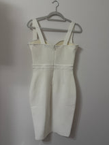 NWT Fashion Nova Love Me Bandage Midi Dress in White