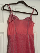 NWT SHEIN SXY Mesh Insert Bustier Cami Bodycon Dress in Pink