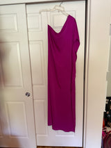 VICI 'Walk On The Bright Side' Hot Pink One Shoulder Loose Fit Maxi Dress