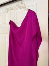 VICI 'Walk On The Bright Side' Hot Pink One Shoulder Loose Fit Maxi Dress