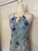 Candie's Blue/White Floral Maxi Dress Sz M