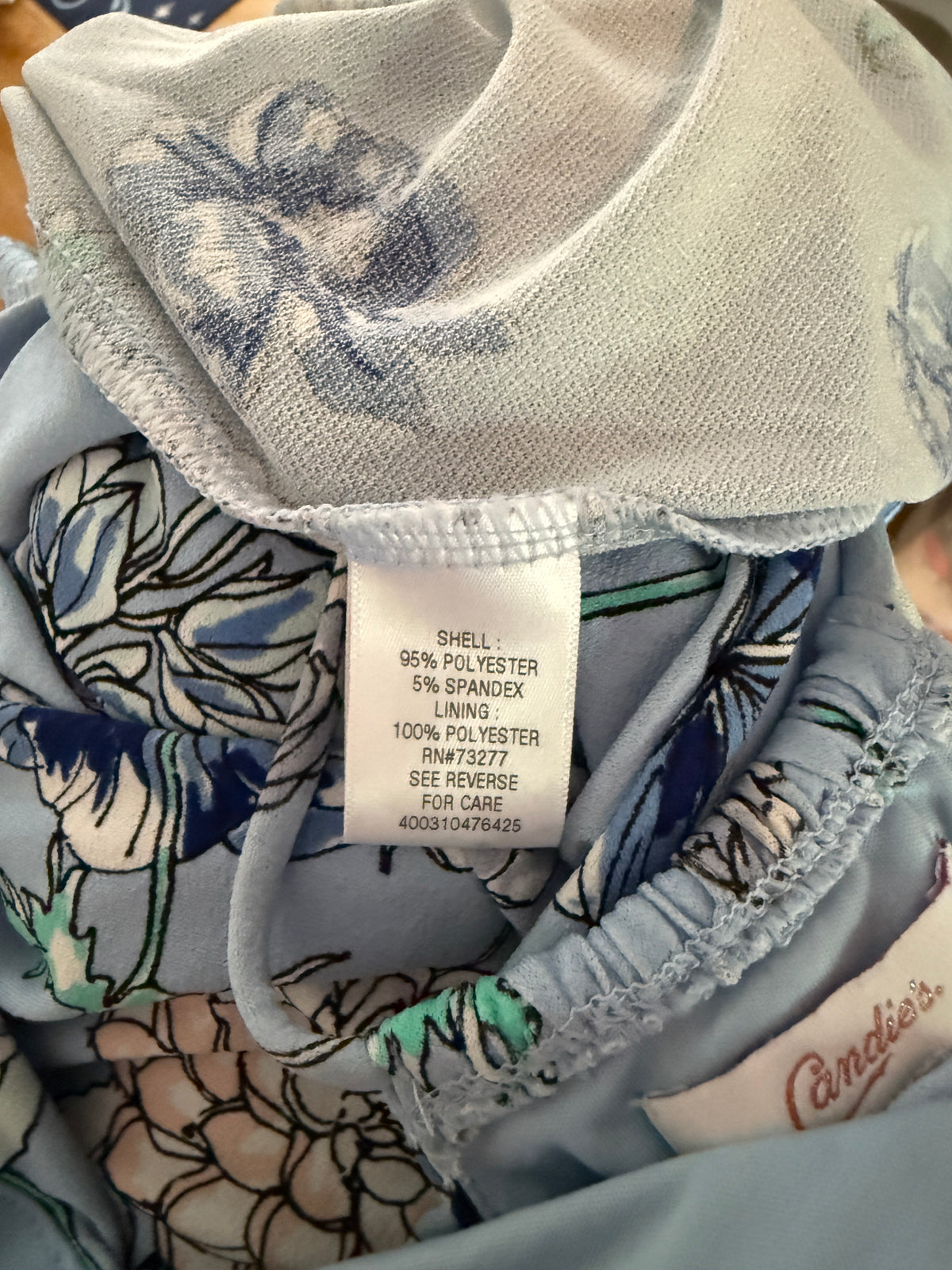 Candie's Blue/White Floral Maxi Dress Sz M