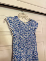 Lost + Wander Pick Me Blue Floral Print Midi Dress size S