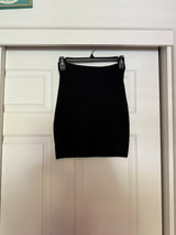 BCBGMaxazria 'Sylvie' Black Bodycon Bandage Power Mini Skirt Size XS