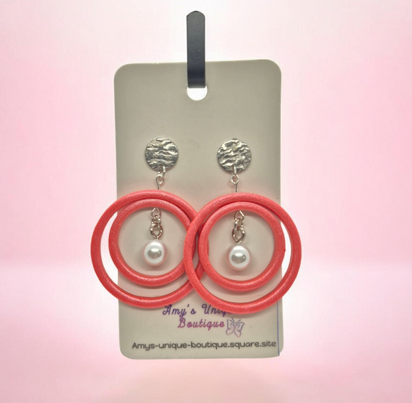 Saturn Pearl Earrings