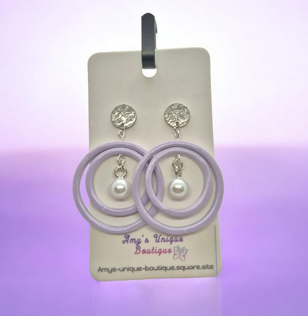 Saturn Pearl Earrings