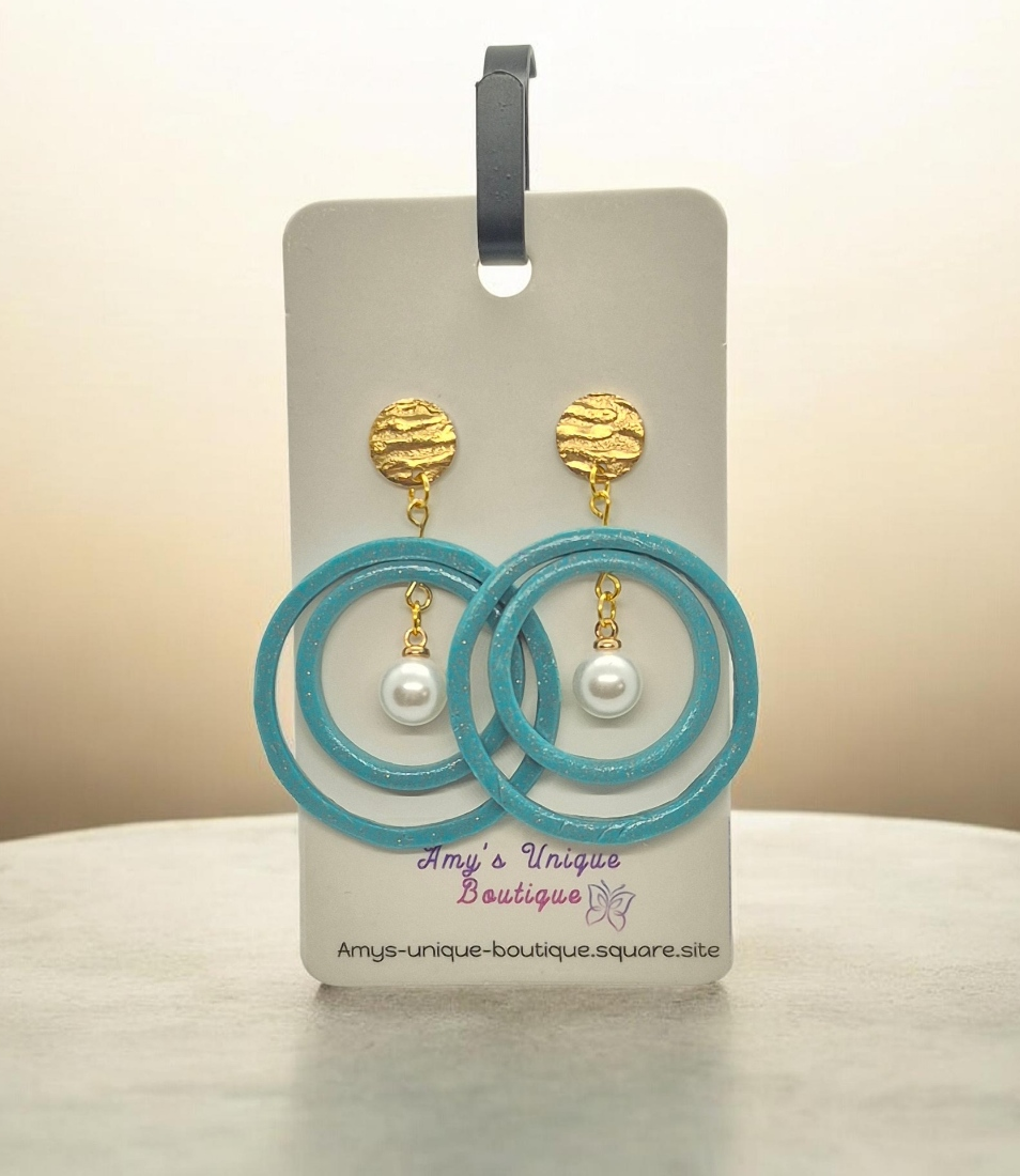 Saturn Pearl Earrings