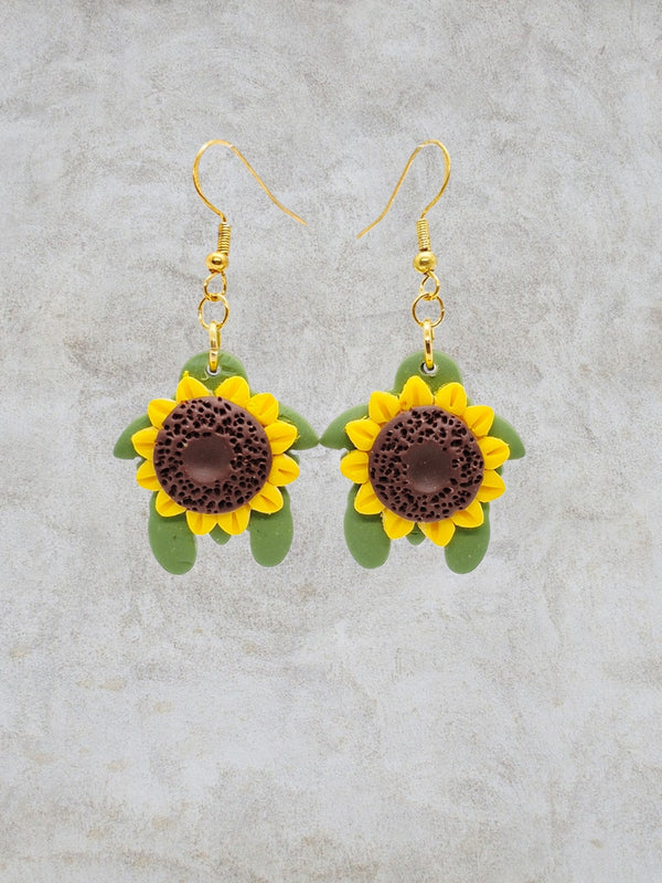 Sunflower Turtles Earrings