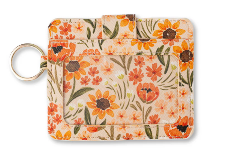 Sunny Poppies-ID Card Wallet