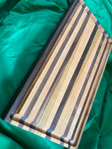 Jumbo wood cutting board with juice groove