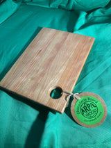 6”x 8” Small charcuterie board with hanging hole. Personal charcuterie. Cheese board. Reclaimed wood handcrafted. Cherry wood.