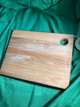 Medium wood Charcuterie board w/ hanging hole. Food prep. Hanging. Reclaimed wood. Handcrafted. High quality. Handmade gift. Cherry wood. Maple wood.