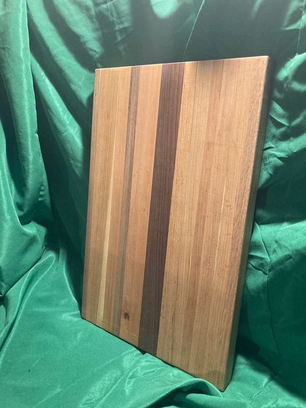 Extra large cutting board. 12”x18”. Kitchen food prep. Family gatherings. Reclaimed wood. Handmade gift. Cherry wood. Walnut wood.