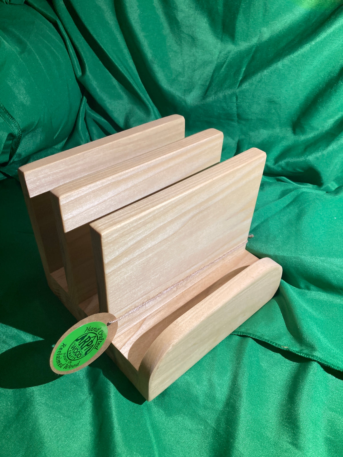 Cutting board holder. 3 board holder. Handcrafted reclaimed wood. Kitchen organizing. Poplar wood. Food safe