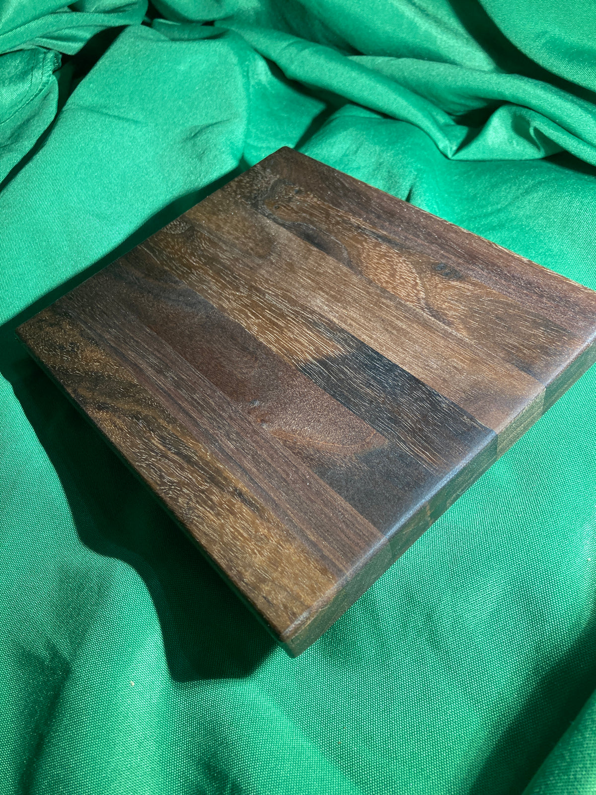 Small wood cutting board. Handcrafted charcuterie board. Cheese board. Small kitchen, r.v., camping, dorm room. Reclaimed wood. Crafted with black walnut wood.