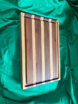 Jumbo wood cutting board with juice groove
