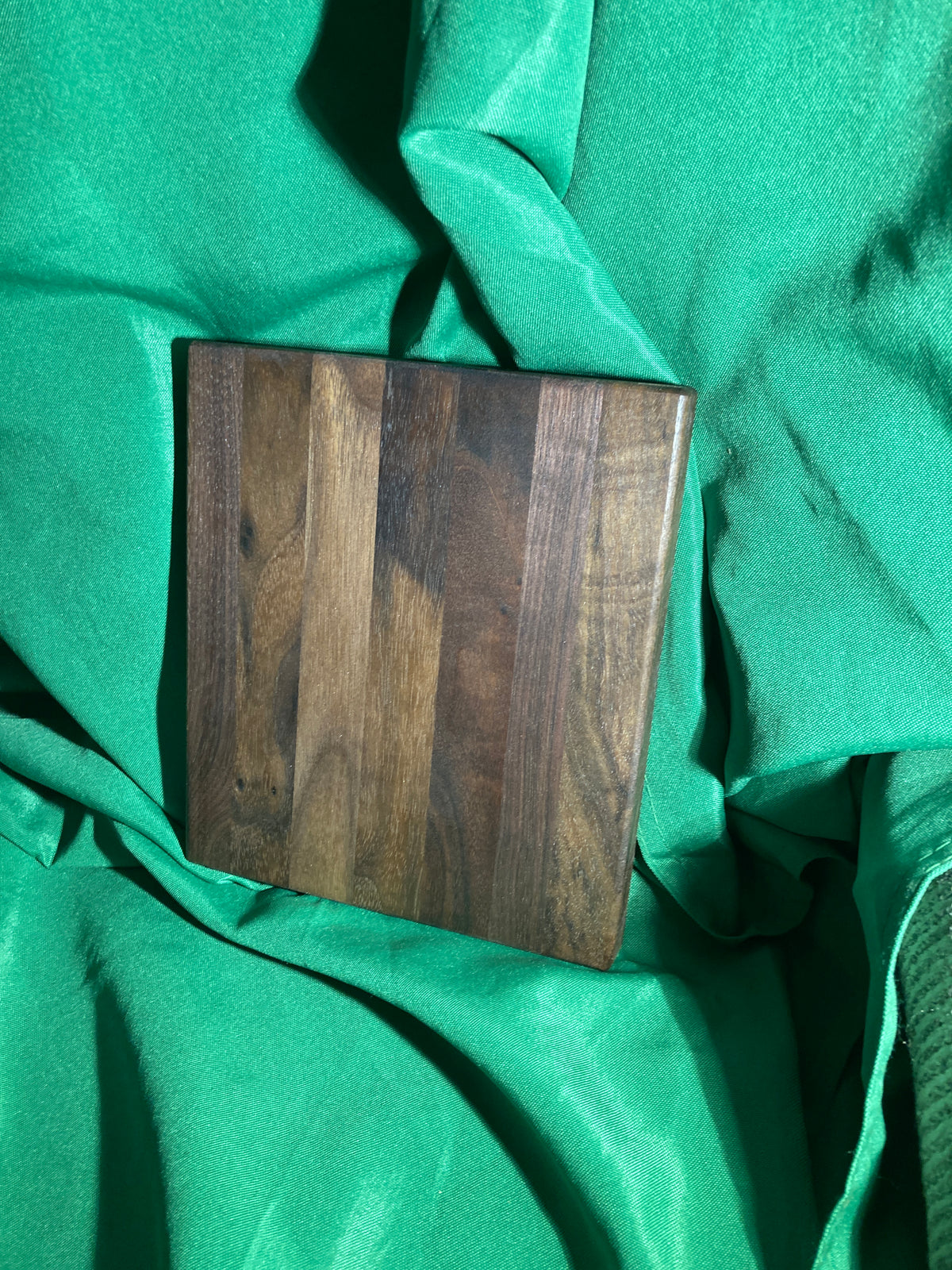 Small wood cutting board. Handcrafted charcuterie board. Cheese board. Small kitchen, r.v., camping, dorm room. Reclaimed wood. Crafted with black walnut wood.