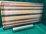 Jumbo wood cutting board with juice groove