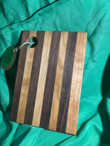 6”x 8” Small charcuterie board with hanging hole. Personal charcuterie. Cheese board. Reclaimed wood handcrafted. Cherry wood. Walnut wood.