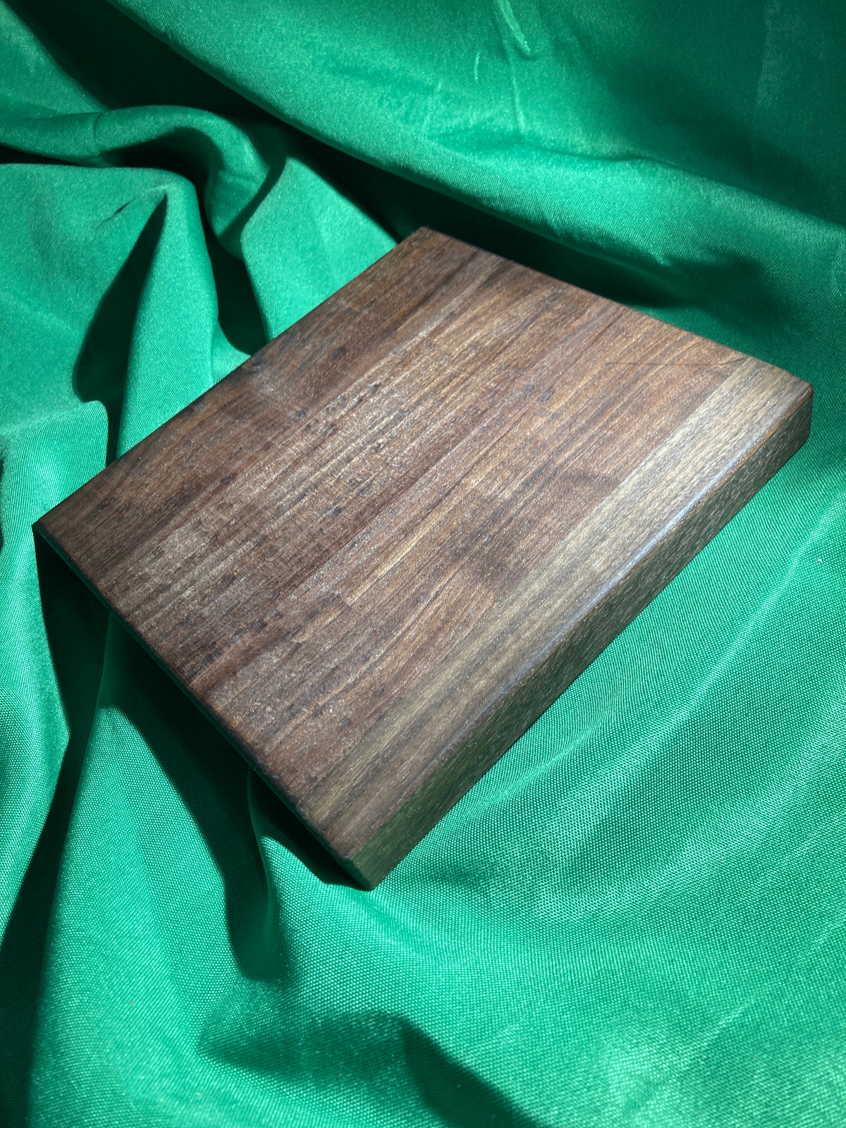 Small wood cutting board. Handcrafted charcuterie board. Cheese board. Small kitchen, r.v., camping, dorm room. Reclaimed wood. Crafted with black walnut wood.
