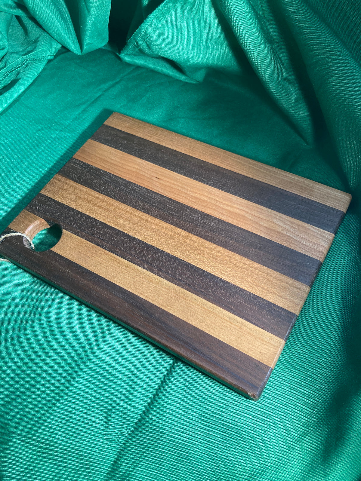 6”x 8” Small charcuterie board with hanging hole. Personal charcuterie. Cheese board. Reclaimed wood handcrafted. Walnut wood. Cherry wood.