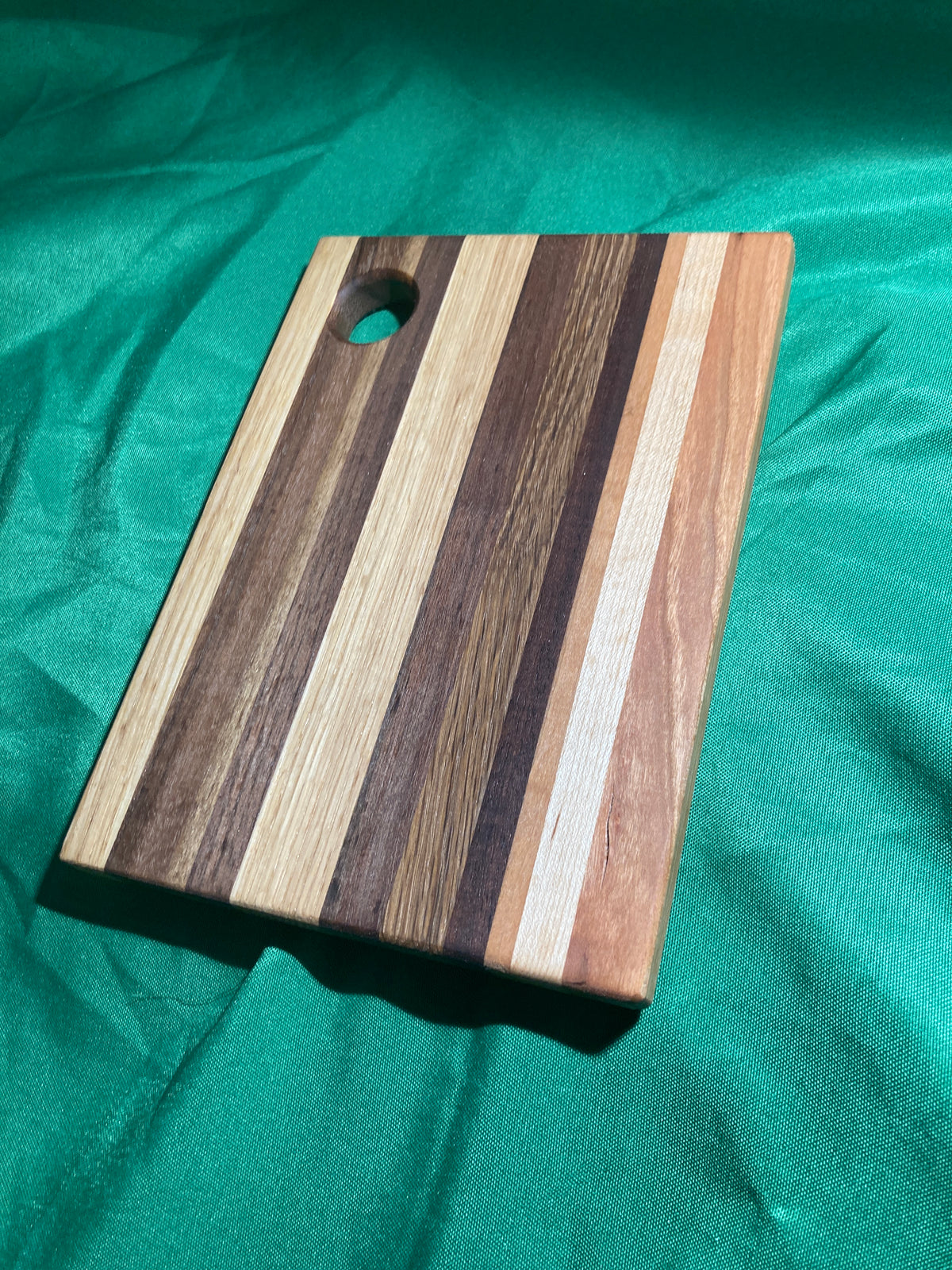 6”x 8” Small charcuterie board with hanging hole. Personal charcuterie. Cheese board. Reclaimed wood handcrafted. Oak, maple, cherry, walnut wood.