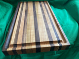 Jumbo wood cutting board with juice groove