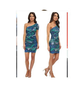BCBGMaxAzria "Mia" One Shoulder Dress
