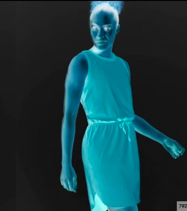 Athleta Rincon Dress in Breaker Blue Sz L