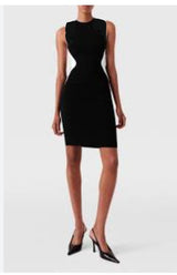Calvin Klein Black/White Hourglass Illusion Dress